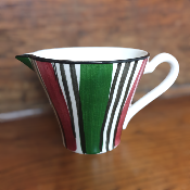 Tasses à café et crémier, modèle Féria, Sarreguemines années 50