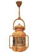 Lanterne, lampe corde Audoux Minnet années 50/60