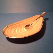 Saucier à huitre en métal argenté