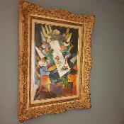 Tableau "la fête de Pourim" signé Lévi.