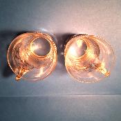 Verres à thé art nouveau Gallia