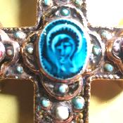 Croix en céramique Marc Roussel Vallauris