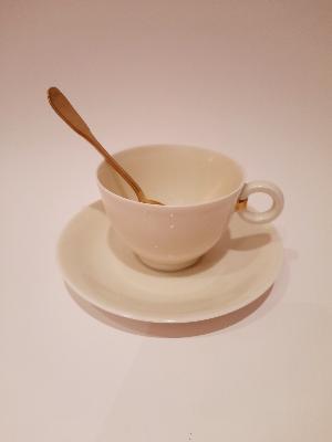  J.LUCE Tasses café art déco, A.VIGNAUD porcelaine Limoges 