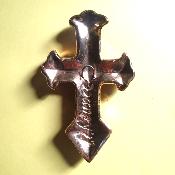 Croix en céramique Marc Roussel Vallauris