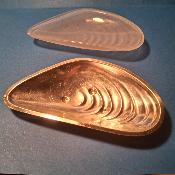 Saucier à huitre en métal argenté