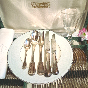 Ménagère Ravinet Denfert, modèle au filet.