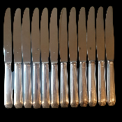 Couteaux Art déco métal argenté 1930